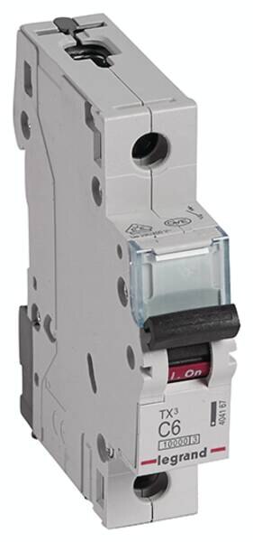 Legrand Legrand 404167 TX3 LS-Schalter C 6A 1-polig 10kA 230/400VAC 1TE