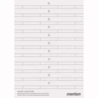 Merten Beschriftungsstreifen polar weiß f.M-PLAN-Rahmen 486100