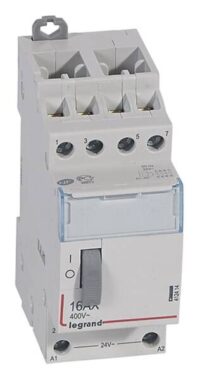 Legrand 412414 CX3 Fernschalter 4-polig 16A 250VAC mechan. AC 24V 4Schliesser