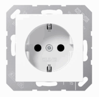 Jung SPA 1520 NX WW SCHUKO Steckdose 16 A 250V ~ o.Krallen integrer erhöhter