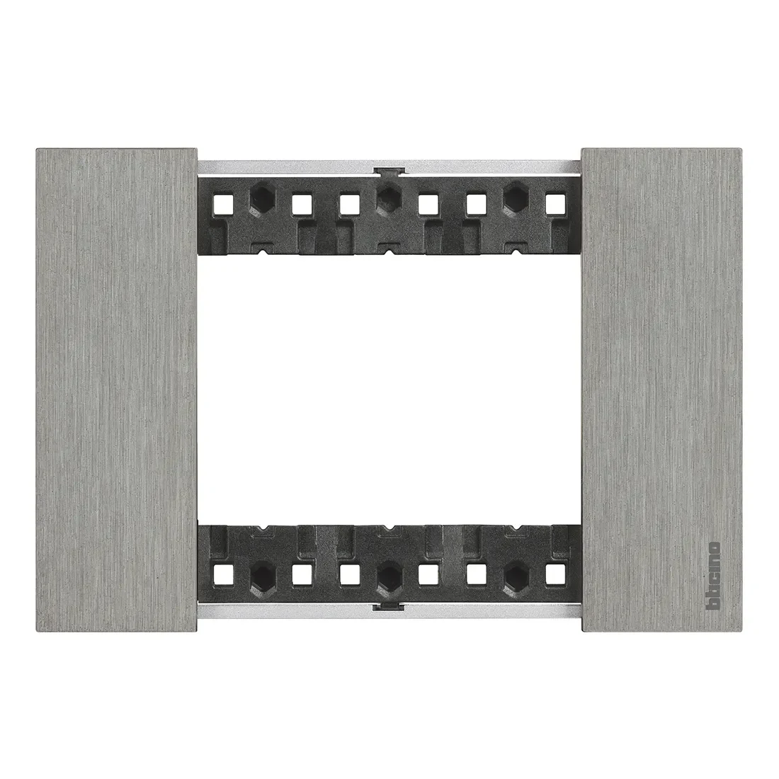 Legrand BTicino KA4803ZG LivingNow Abdeckrahmen 3-modulig in der Farbausführung Steel
