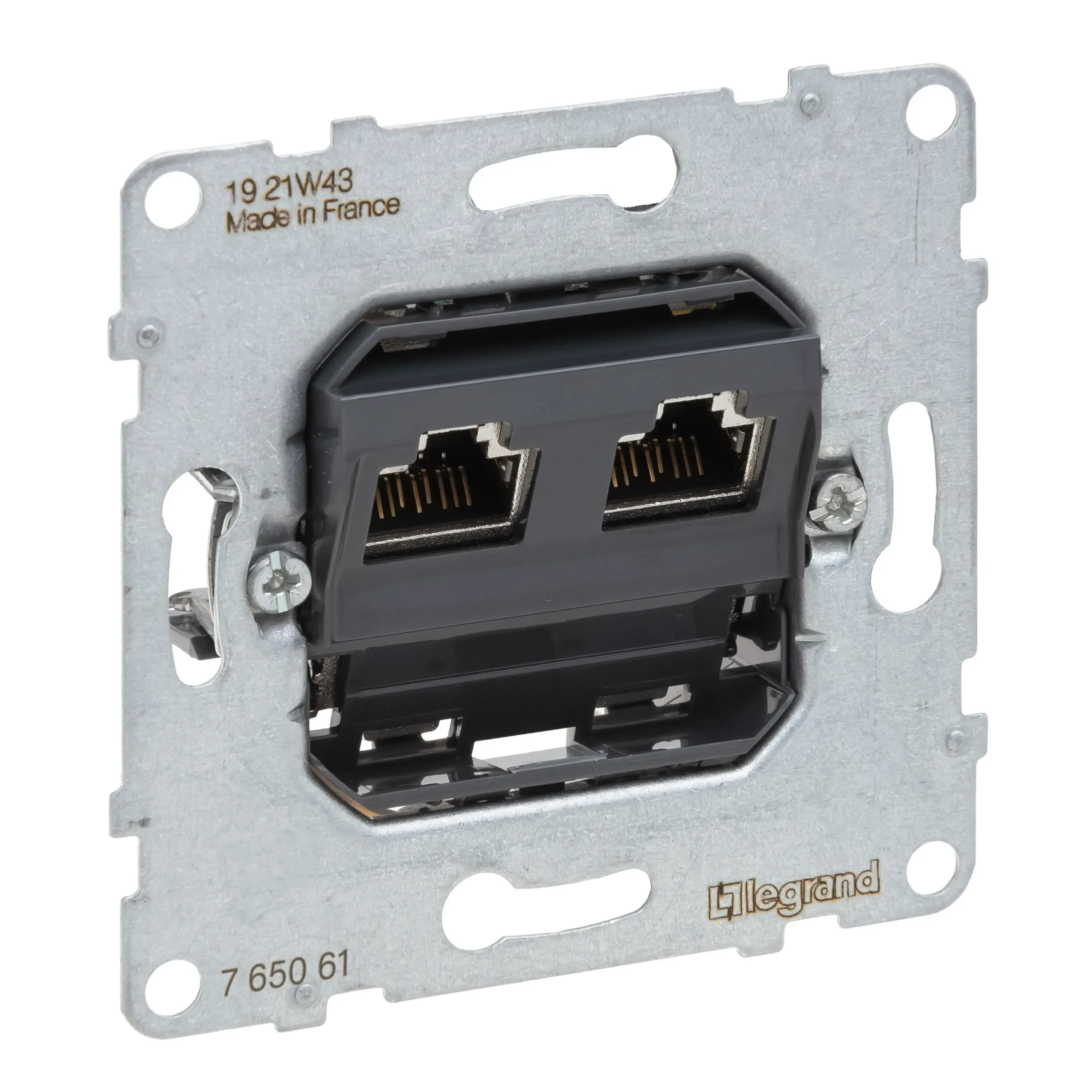 Legrand Legrand 765061 SEANO Einsatz Datendose 2xRJ45 Kategorie6A UTP ungeschirmt