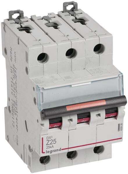 Legrand Legrand 409926 DX3 LS-Schalter Z 25A 3-polig 25kA 400VAC 3TE