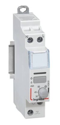 Legrand 412401 CX3 Fernschalter 1-polig 16A 250VAC elektr. 5-60Min AC 230V S LED