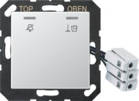 Jung Hotelabdeckung mit LED-Einheit 230V A CU KO5 M 230 AL