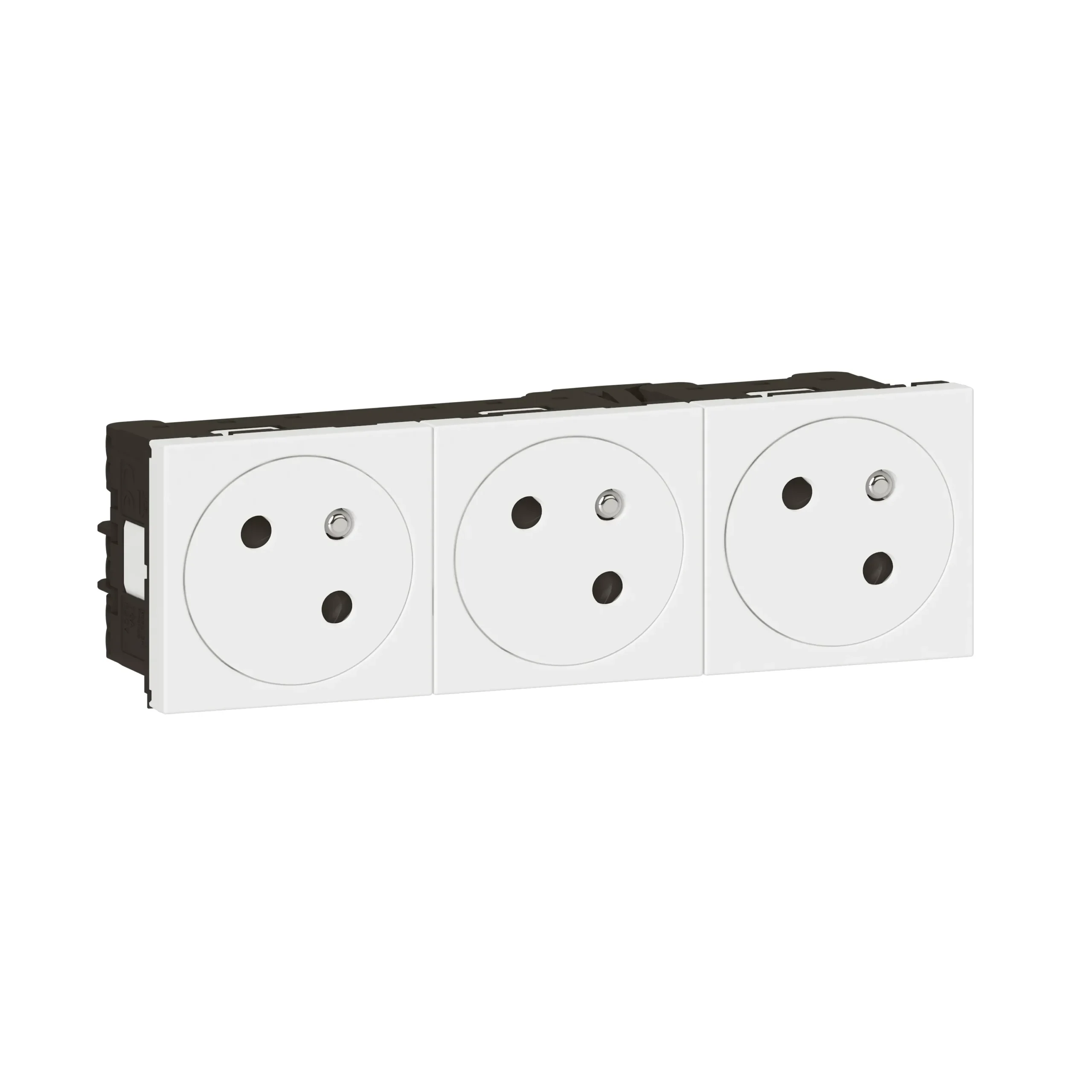 Legrand Legrand 278165L Link 3xSteckdose 45° F/B Standard erhöht Berührungsschutz Mosaic ultraweiß
