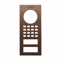DoorBird D1101V Aufputz Frontblende – Echte Baubronze