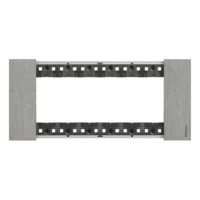 BTicino KA4806ZG LivingNow Abdeckrahmen 6-modulig in der Farbausführung Steel