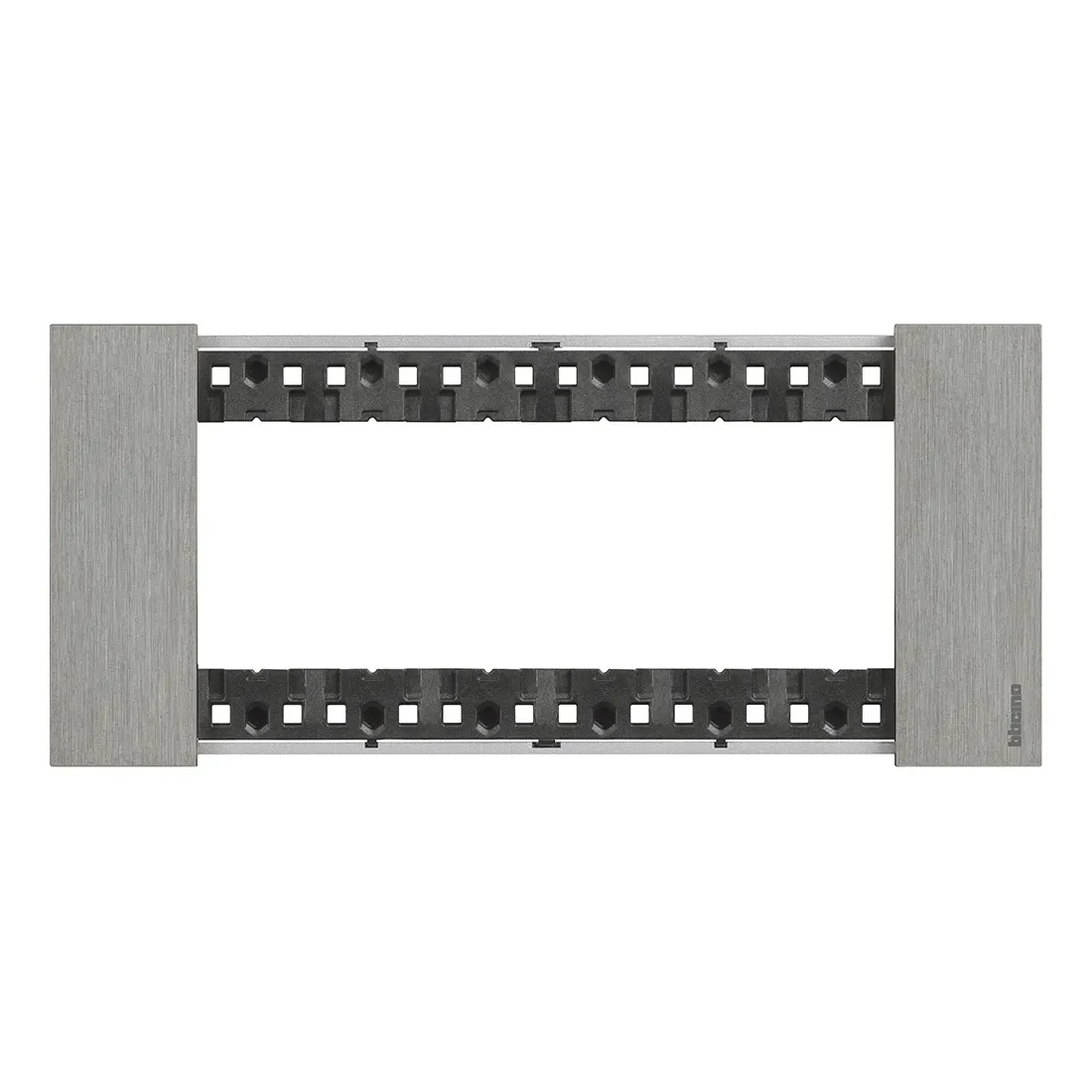 Legrand BTicino KA4806ZG LivingNow Abdeckrahmen 6-modulig in der Farbausführung Steel