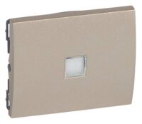 Legrand 771411 Wippe Fenster m.4Symbolen neutral, rot, Licht, Glocke titanium