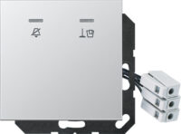 Jung Hotelabdeckung mit LED-Einheit 230V AL CU KO5 M 230