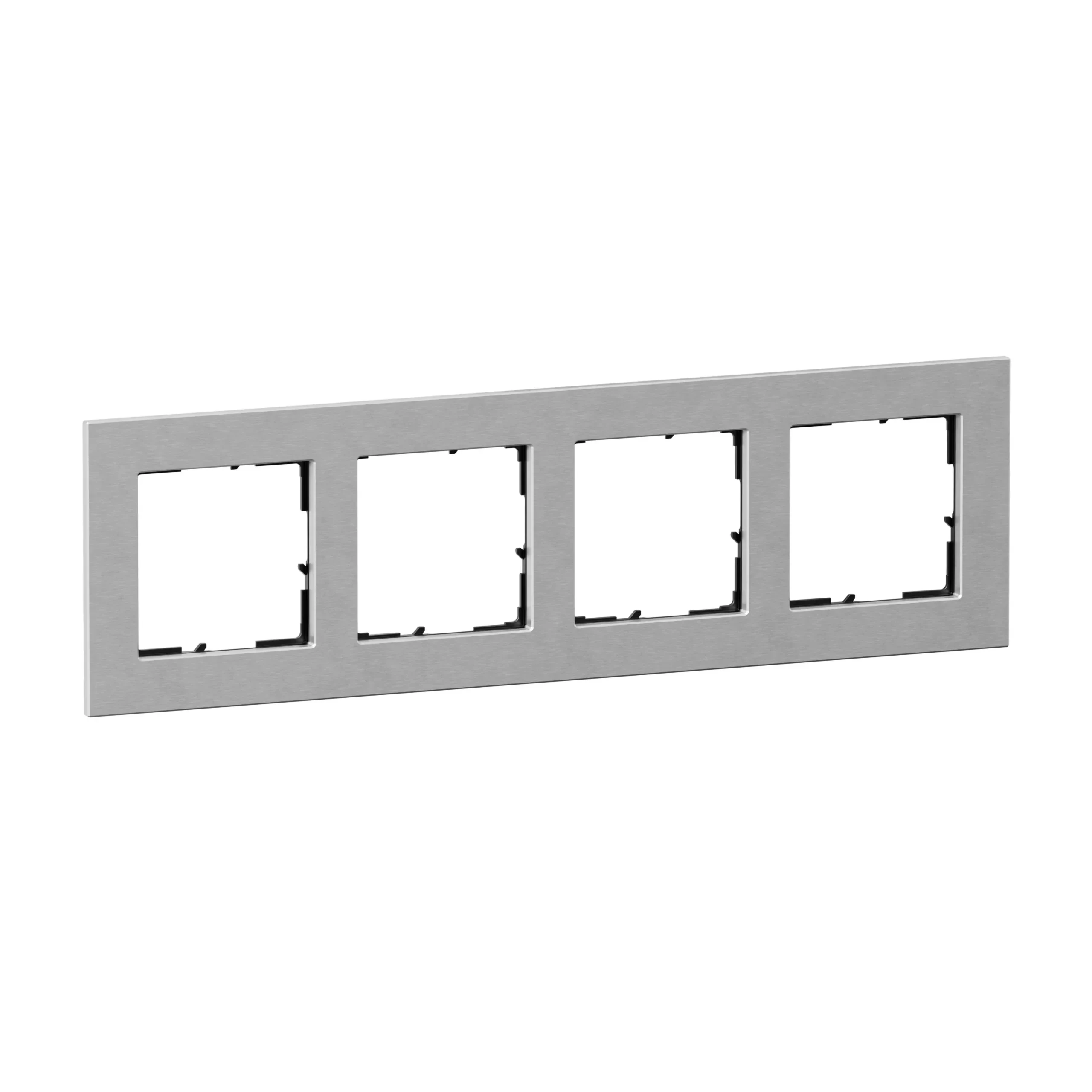 Legrand 766124 SEANO Natura 4-fach Rahmen aus Echtmaterial Farbausführung Al