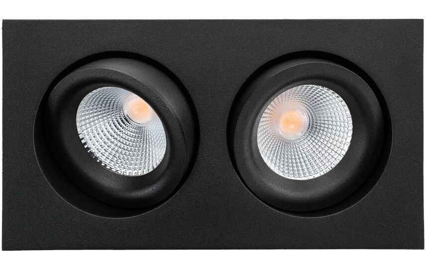 SG Leuchten SG LEUCHTEN LED-Einbaustrahler 17W Konverter JUNISTAR 902615 DALI 1LED schwarz 3000K weiß