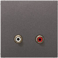 Jung Multimedia-Anschluss anthrazit Cinch Audio/Tragring MA AL 1021 AN