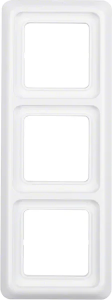 Berker Rahmen 3-fach pws/gl mit Dichtung IP44 133009