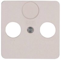 Kopp 348101188 Abdeckung für Ant steckd.2-fach TV RF M3x13,M3x16,M3x25 Europa creme-weiß