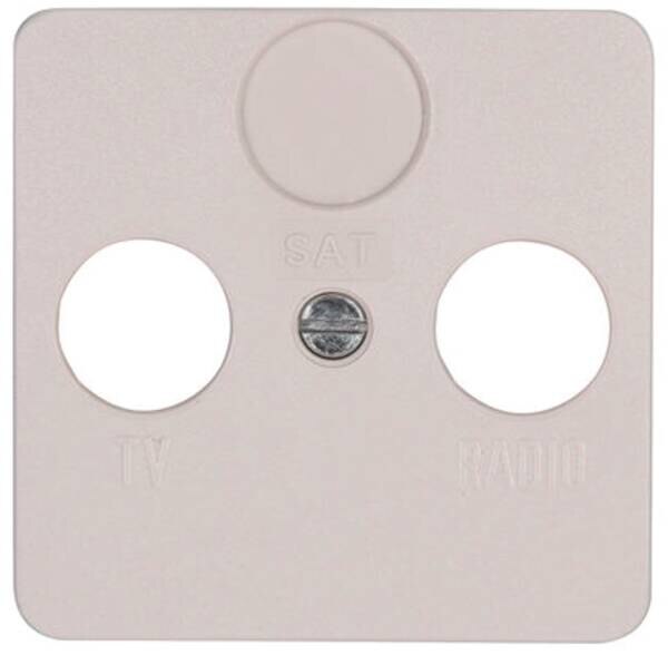 Kopp Kopp 348101188 Abdeckung für Ant steckd.2-fach TV RF M3x13,M3x16,M3x25 Europa creme-weiß