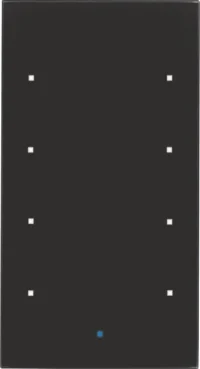 Berker Glas-Sensor 4-fach Glas schwarz 75144835