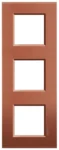 BTicino LNA4802M3RK LivingLight Abdeckrahmen 3-fach 2+2+2M Brick