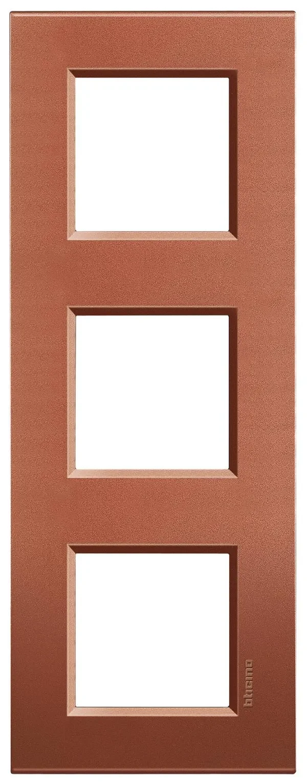BTicino LNA4802M3RK LivingLight Abdeckrahmen 3-fach 2+2+2M Brick