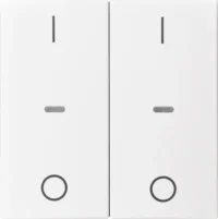 Berker Abdeckung Tastsensor-Modul 2-fach polarweiß matt 80962399