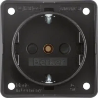 Berker Schuko-Steckdoseschwarz 9419505