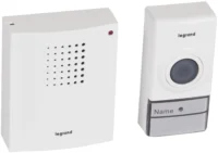 Legrand 094250 Funk Gong Set ECO mit Gong Klingeltaster 12Melodien ultraweiß