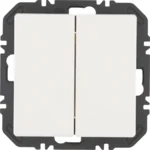Berker Modul mit Wippe 2-fach Q.x Polarweiß samt 24126189