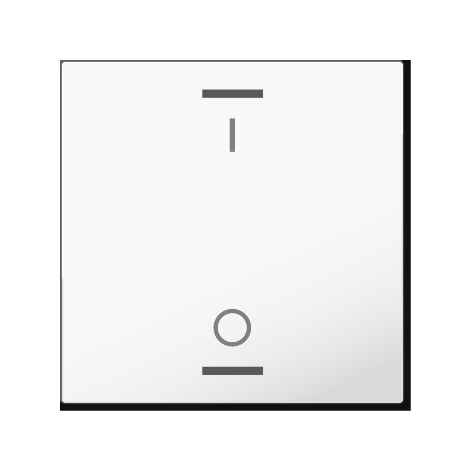 MDT Wippe für KNX Taster Light 55 reinweiß glänzend Schalter BE-TAL55W102.B1