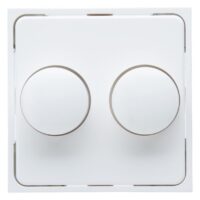Kopp 492832004 HK07-Abdeckung Doppeldimmer Farbe:arktisweiß matt