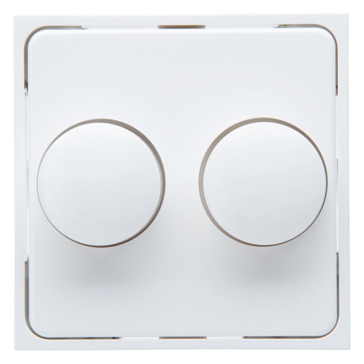 Kopp Kopp 492832004 HK07-Abdeckung Doppeldimmer Farbe:arktisweiß matt