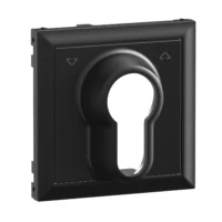 Legrand 765334 SEANO Abdeckung Jalousietaster mit DIN-Halbzylinder schwarz