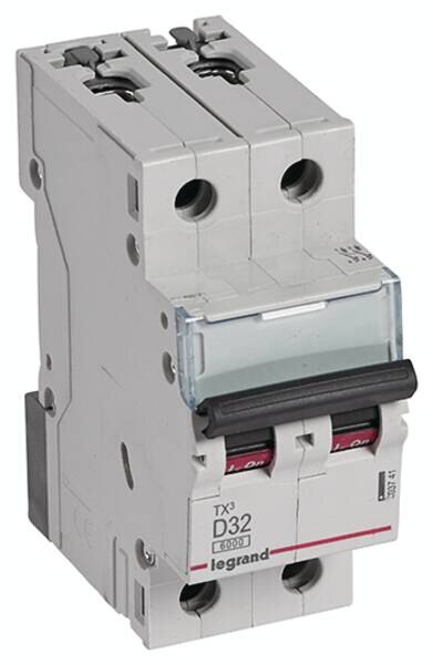 Legrand Legrand 403741 TX3 LS-Schalter D 32A 2-polig 6kA 400VAC 2TE