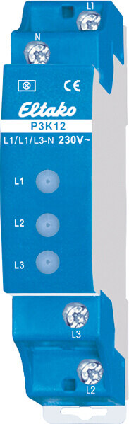 Eltako Phasenkontrolleuchte 3xLED rt P3K12-230V
