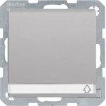 Berker SCHUKO-Steckdose alu/lackiert mit Klappdeckel+BSF 47526084