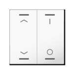 MDT Wippe für KNX Taster Light 55 reinweiß glänzend Jalousie/Sch. BE-TAL55W202.C1