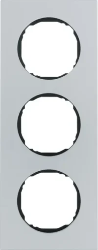 Berker Rahmen 3-fach flach Aluminium 10132674