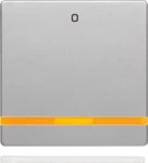 Berker Wippe alu/lackiert orange Linse und 0 16246084
