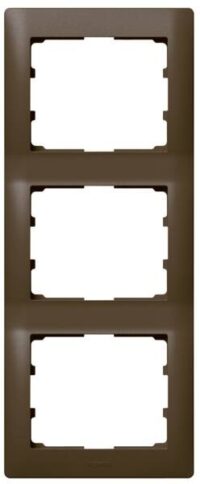 Legrand 771207 Rahmen 3-fach senkrecht Galea dark bronze