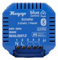 Kopp 864005012 Blue-control Schaltaktor Schalter 1-Kanal 5-Draht