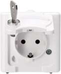 Kopp 104002009 Schutzkontsteckd AP-FR 1-fach 16A Typ6 IP44 Blueelectric arktis
