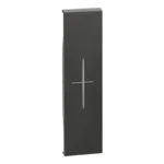 BTicino KG06MH LivingNow 1M Tasten- abdeckung MyHome mit Symbol Stop Black