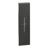 BTicino KG06MH LivingNow 1M Tasten- abdeckung MyHome mit Symbol Stop Black