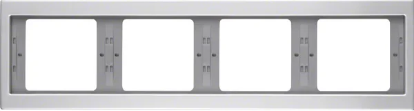 Berker Berker Rahmen aluminium 4-fach waagerecht 13837003