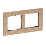 Legrand 766142 SEANO Natura 2-fach Rahmen aus Echtmaterial Farbausführung Eiche