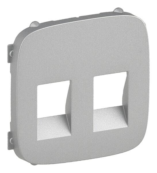 Legrand Legrand 755377 Abdeckung f.2-fach Laut- sprecherdose Valena Life Aluminium