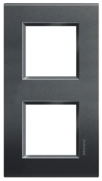 BTicino LNA4802M2AR LivingLight Abdeckrahmen 2-fach 2+2M Anthrazit