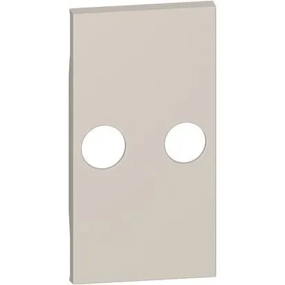 Legrand BTicino KM25M2 LivingNow 2M Abdeckung TV-R-Dosen in der Farbausführung Sand