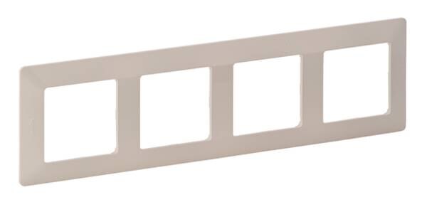 Legrand Legrand 754044 Rahmen 4-fach Valena Life mandelweiß Thermoplast