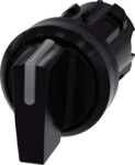 Siemens 3SU1002-2BL10-0AA0 Knebelschalt. beleuchtet 22mm rund Ku. schwarz kurz 3St.